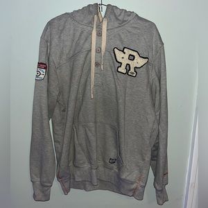 Mens Grey Rolling Paper Hoodie